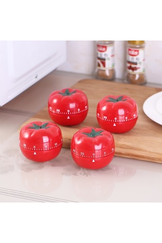 Yaratıcı Sevimli Domates Şekli Mutfak Mekanik Zamanlayıcı