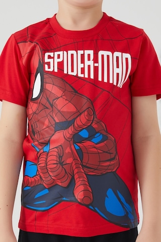 Spiderman The Flying Hero Kırmızı Erkek Çocuk Kısa Kol Pijama Takım 5274-32939 Kırmızı