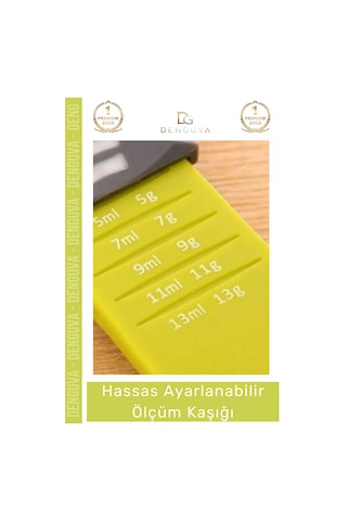 Özel Üretim Pratik Gıda Ölçüm Şeker Tuz Kahve Baharat Hassas Ayarlanabilir Ölçüm Kaşığı Çok Renkli