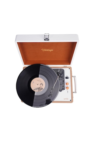 Umie Vintage Um-p353 Pikap Bluetooth'lu 3.5mm Auxın&rcao Destekli Müzik Kutusu