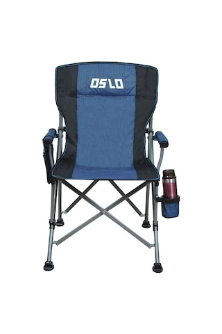 Oslo Lüks Katlanabilir Kamp Sandalyesi - Mavi