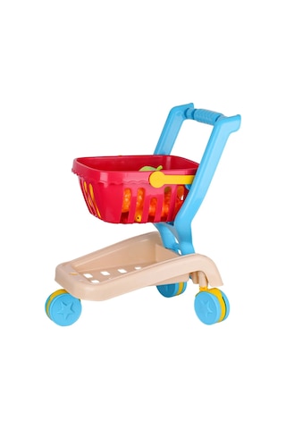 Oyuncak Sepetli Katlanır Market Arabası Kutulu By-647