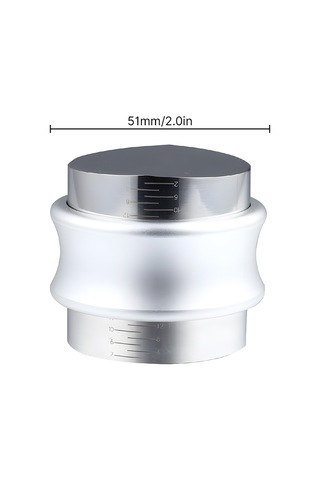 51mm 2'si 1 Arada Kahve Dağıtıcısı Ve Tamper Gıda Sınıfı Gümüş Diğer