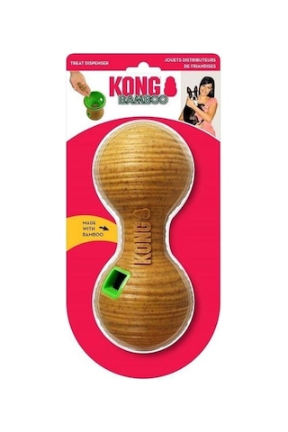 Kong Bamboo Feeder Dambıl Şeklinde Ödül Maması Dağıtma Köpek Oyuncağı M