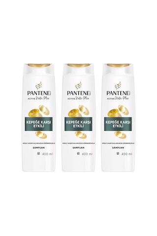 Kepeğe Karşı Etkili Şampuan 400ml X3 Adet Tüm Saç Tipleri