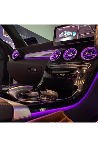 Mercedes W205 Özel Trim Uyumlu Ambıyans Seti 9"