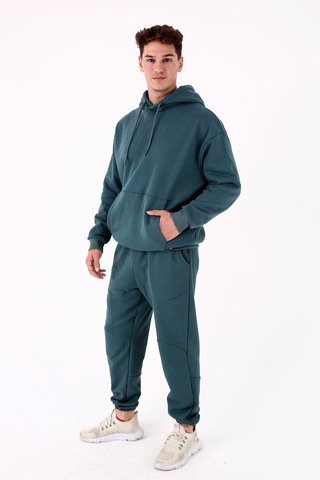 Scorp Origin Erkek Hoodie Sweatshirt Petrol Standart Çok Renkli