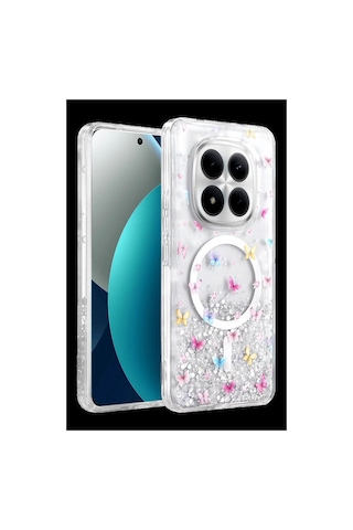 Onegif Xiaomi Redmi Note 15 Pro Plus 5g Misk Simli Magsafe Kapak - Desen 4 Çok Renkli