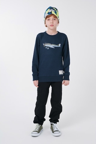 Brz Kids Dijital Baskılı Erkek Çocuk Sweatshirt Lacivert