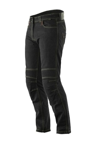 Motosiklet Pantolonu Likralı Esnek Kumaş Korumalı Kevlar Kot Motor Pantolon Jean Siyah