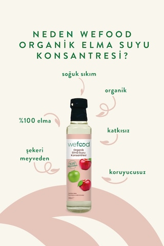 Organik Elma Suyu Konsantresi 340 Ml