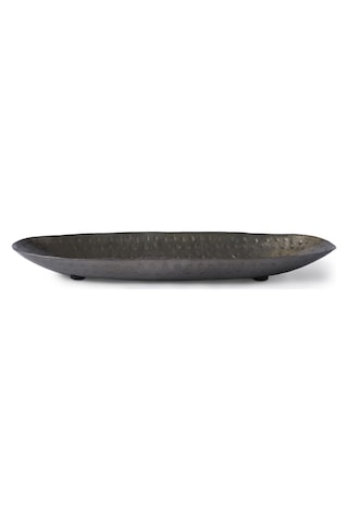 Yargıcı Metal Oval Dekoratif Tabak 35x15x3 Cm 26knha1073n St