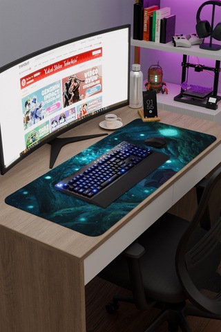 Naruto Sasuke Anime V5 - 90x40 Xxl Gaming Kauçuk Kaymaz Taban Mouse Pad Fare Altlığı