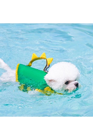 Homyl Tekne Havuzu Için Saplı Mayo Köpek Yüzen Ceket Ile Pet