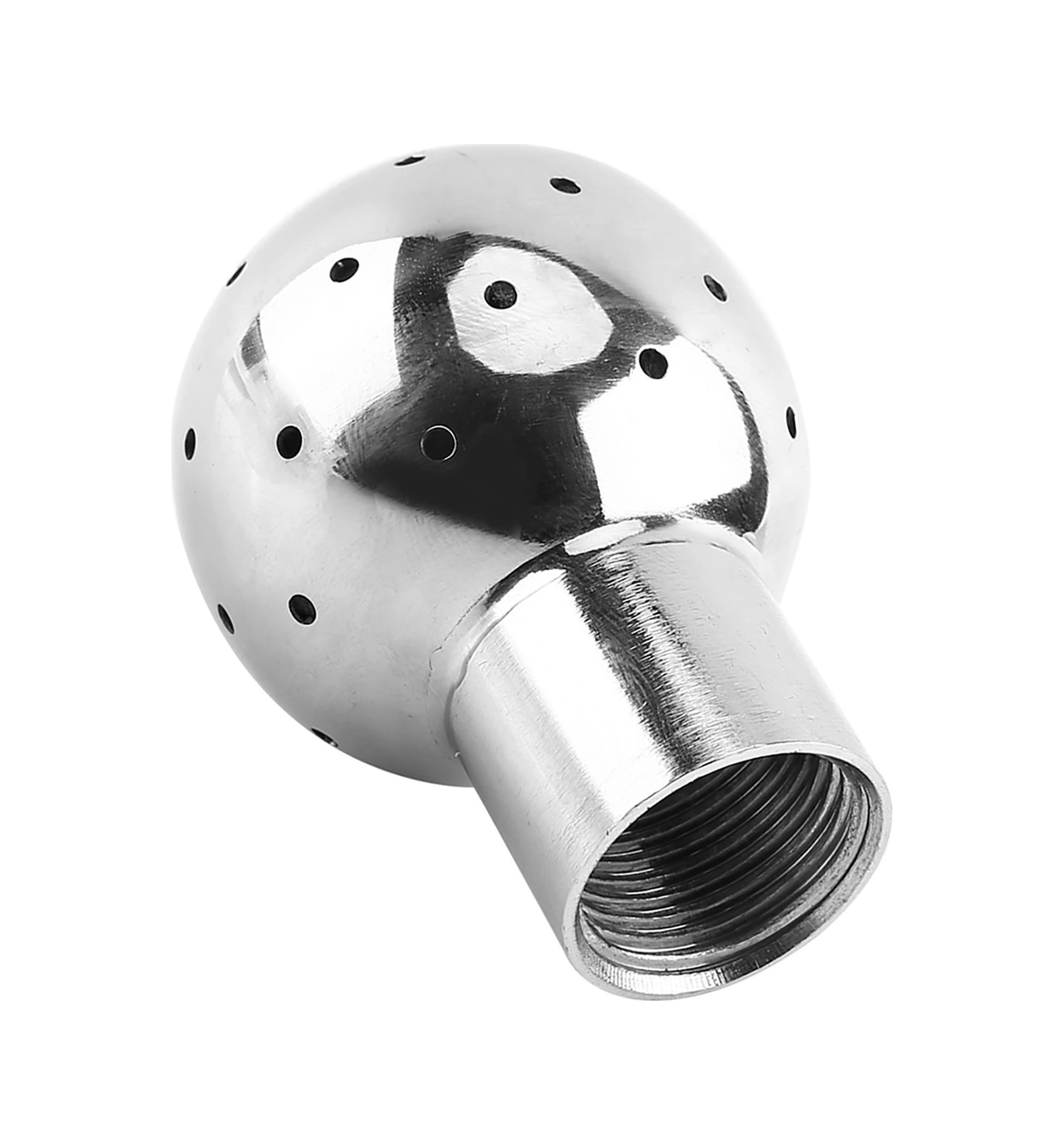 Konesam Paslanmaz Çelik Sabit Tip 4 Parça Vida Güdümlü Tank Temizleme Sprey Topu - 1-6m Temizleme Diyametri, 1.5-2.5kg Basınçta Düşük Su Tüketimi Çok Renkli