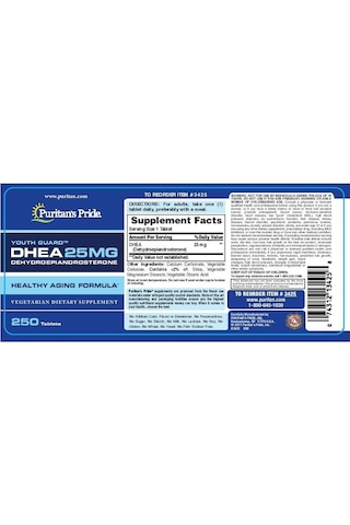 Dhea  Puritan's Pride'den 25 Mg-250 Tablet