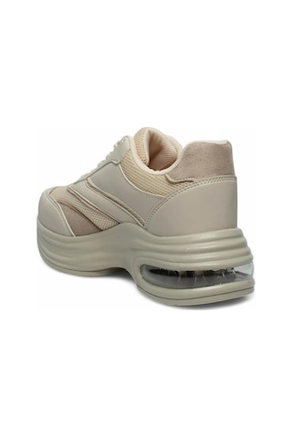 Bluefeet Drk Bej Fileli Kadın Sneaker Spor Ayakkabı Bej