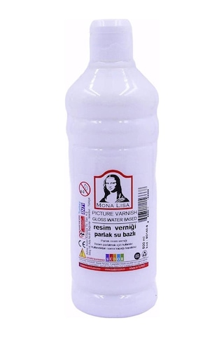 Resim Verniği 500 Ml Su Bazlı 1 Adet Resim Parlatıcı Vernik 250 Ml 1 Adet Südor Monalisa Vernik