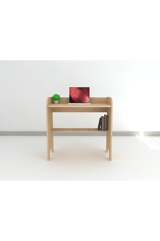 Arthubo Mini Çalışma Masası Kompakt Laptop Ve Öğrenci Masası, Ahşap Görünümlü, Ergonomik Tasarım Çok Renkli