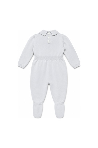 Babyhola Unisex Triko Patikli Bebek Tulum 5603 Mavi