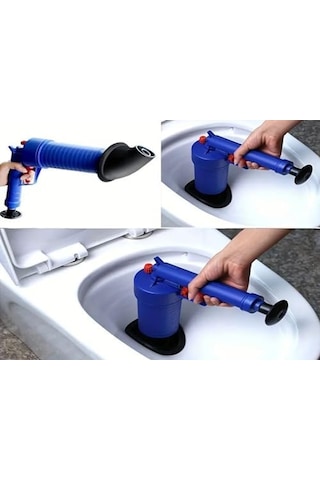 Monte Lua Yüksek Hava Basınçlı Gider Açma Aparatı, Mutfak Lavabo Banyo Tuvalet Klozet Tıkanıklığı Yüksek Hava Basınçlı Gider Açma Drenaj Pompa Makinesi