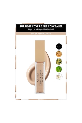 Alix Avien Kalıcı Nemlendirici Hücre Onarıcı Leke Karşıtı Kapatıcı Supreme Cover Concealer 906 Blushing Rose