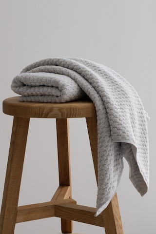 Ivory Gri Kabartma Dokulu Mikro Fiber %100 Pamuk 2li El Yüz Havlu Gri