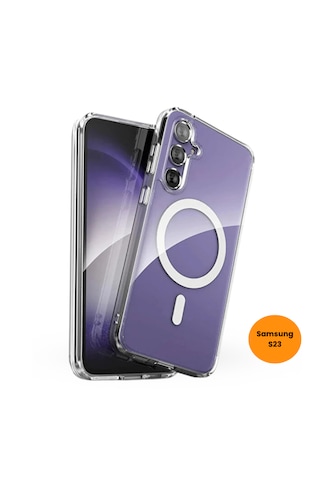 Teknoway Samsung S23 Magshield Kılıf Şeffaf