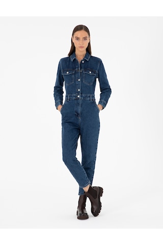 Pierre Cardin Kadın Mavi Tulum Jean 50293814-vr036