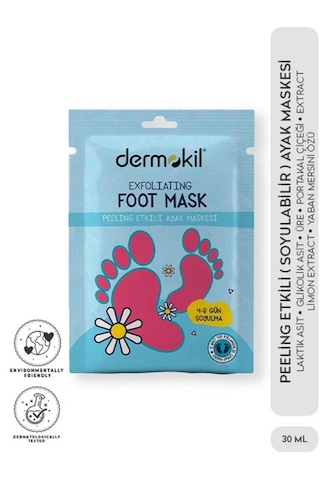 Dermokil 2 Adet Yoğun Nemlendirici Ayak Maskesi Ve 2 Adet Peeling Etkili Ayak Maskesi