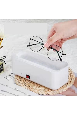 Novahub Çok Fonksiyonlu Taşınabilir Ev Gözlük Temizleyici, Usb Şarjlı Ses Dalgası Titreşim İzle Takı
