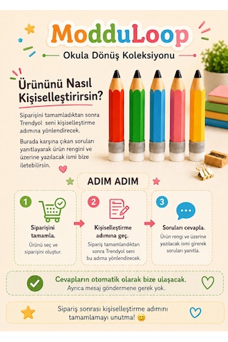 İsme Özel Kalem Kalemlik Kişiye Özel İsimli 3d Kalemlik, Okula Dönüş Masaüstü Düzenleyici Diğer