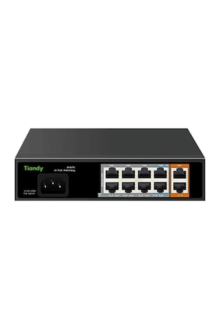 Tiandy 8 Port Yönetilmeyen Aı Poe Switch 8e + 2g