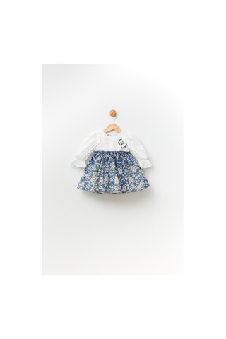Çiçekli Kız Bebek Çocuk Bayramlık Elbise 001