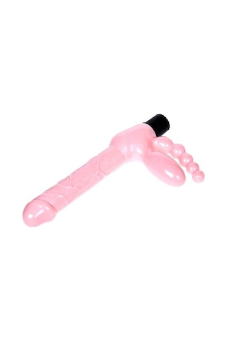 Odins Shop Çift Taraflı Strapon Belden Bağlamalı G-Spot Vibratör Anal Plug
