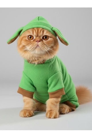 Matcha Bunny Kedi Tulumu,kıyafeti