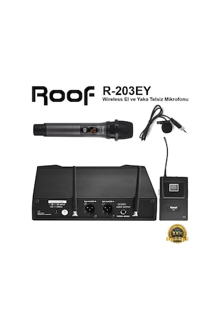 Roof R-203ey El ve Yaka Telsiz Mikrofon