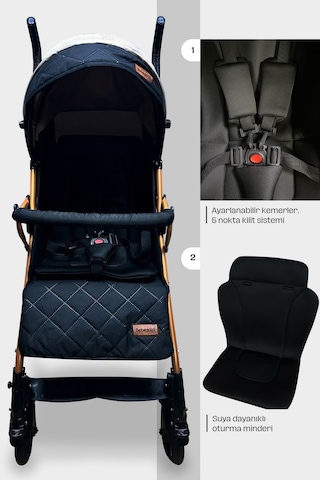 Bebegold Lux Baston Bebek  Arabası