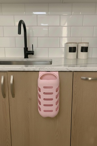 Pembe Plastik Poşetlik Saklama Ve Düzenleme Kutusu Plastik 35 X 27 X 22 Pembe Tr Diğer