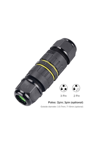 Suofeng Ip68 Su Geçirmez Kablolu Bağlayıcı, Dış Mekan Uyumlu, Ew-m16-3p 3.5-7mm , 17.5a, -40 C/+105 C, Pa66 Ve Bakır Malzeme