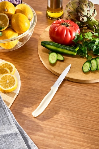 Dr. Inox Tırtıklı Sebze Bçağı Krem 21 Cm Krem