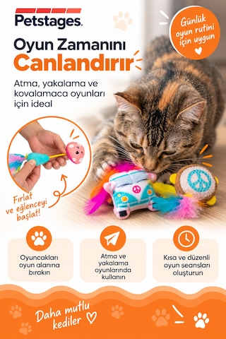 Petstages Festival Catnipli Kedi Çiğneme Oyuncağı 3' Lü Paket