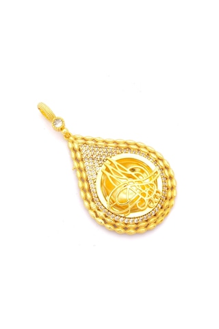 Altın Kaplama Tuğralı Kolye Ucu Tgr-715 Altın