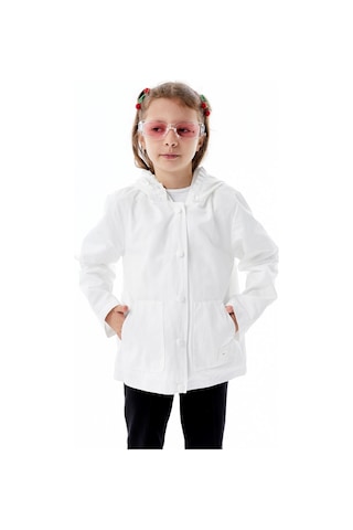 Benitto Kids Kız Çocuk Mevsimlik Yağmurluk Ceket 51360 Beyaz