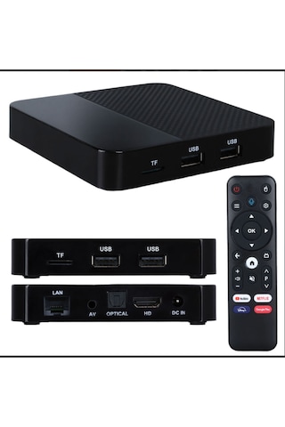 4 Gb Ram 64 Gm Rom 2.4g+5g Ses Komutlu Bt Kumandalı Android Box Android 12