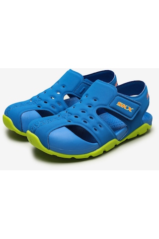 Skechers Side Wave Büyük Erkek Çocuk Mavi Sandalet 92330L Bllm Mavi