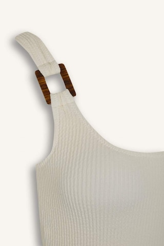 Defacto Regular Fit Bürümcük Mayo-fall İn Love T8005az25smer103 Ekru