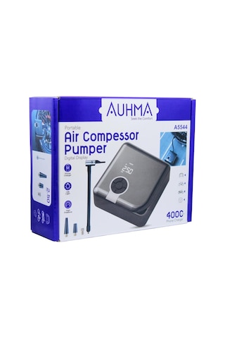Auhma Portable A5544 Şarjlı Dijital Lastik Şişirme Pompası