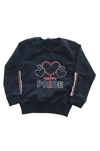 Ciks Junior Happy Pride Nakışlı Kız Çocuk Siyah/yeşil Şeritli Renk 2 Parça Takım 3381641