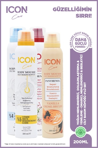 Cilt Bakım Köpüğü C Vitaminli & Hyaluronıc Acıd & Wıld Bloom & Vanılla Creme-brulee
